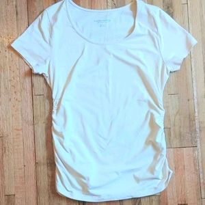 Soft Surroundings Ruched Short Sleeve Tee